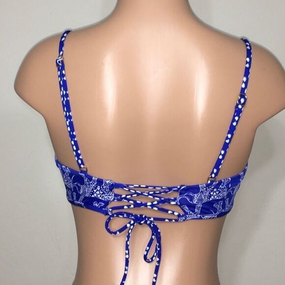 Elephant print corset style bikini top. NWOT - Picture 4 of 8